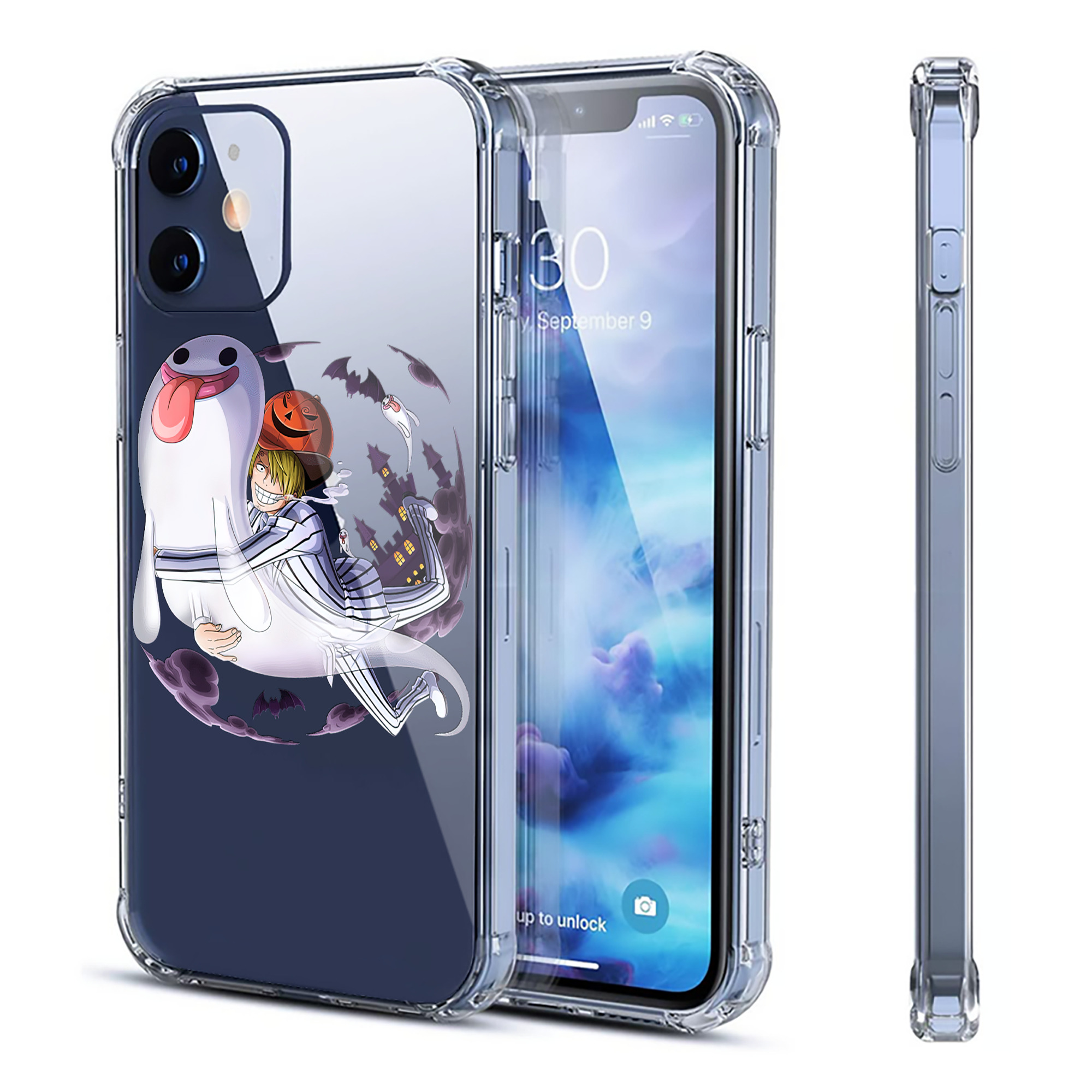 （画像用） ワンピース サンジ ONE PIECE Sanji 【iPhone 12シリーズ対応】透明スマホケース（クリアソフトケース）